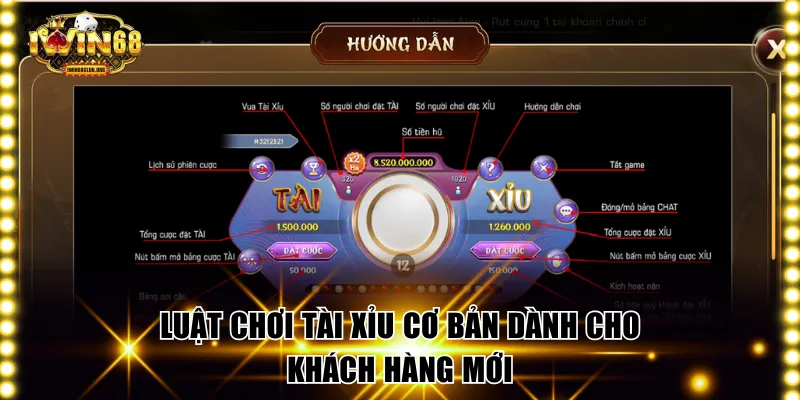 Luật chơi tài xỉu cơ bản dành cho khách hàng mới